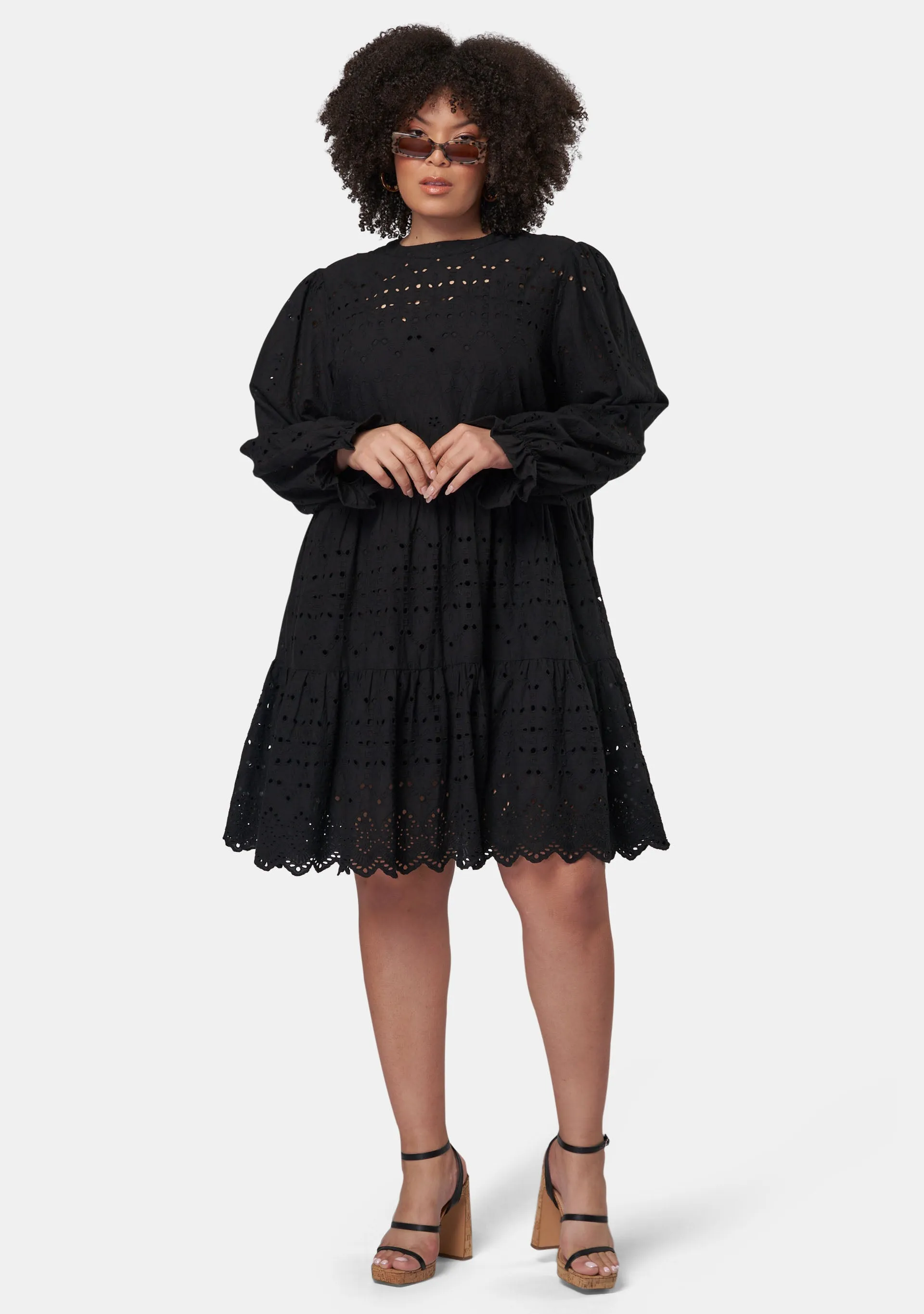 Billie Broderie Mini Dress