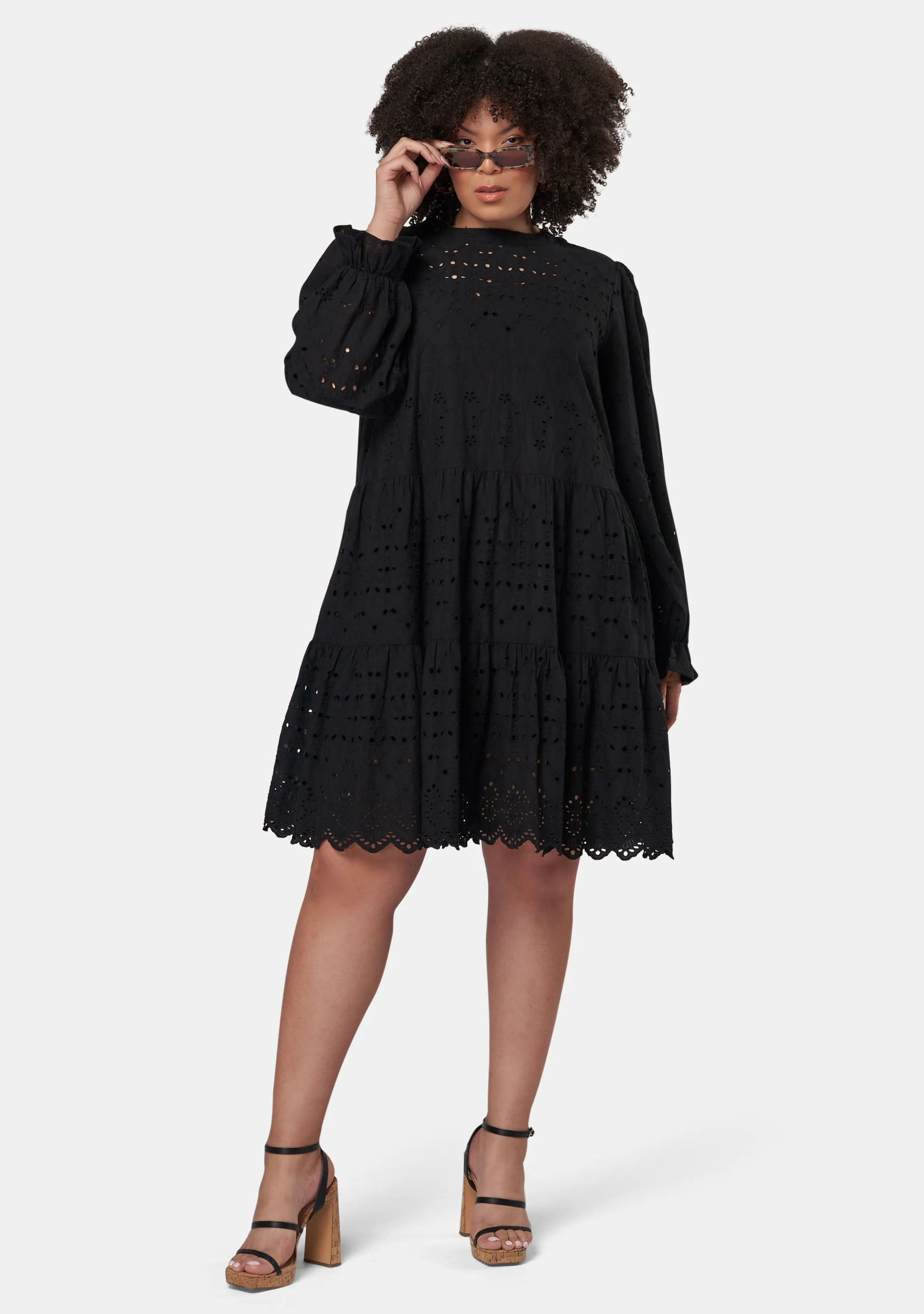 Billie Broderie Mini Dress