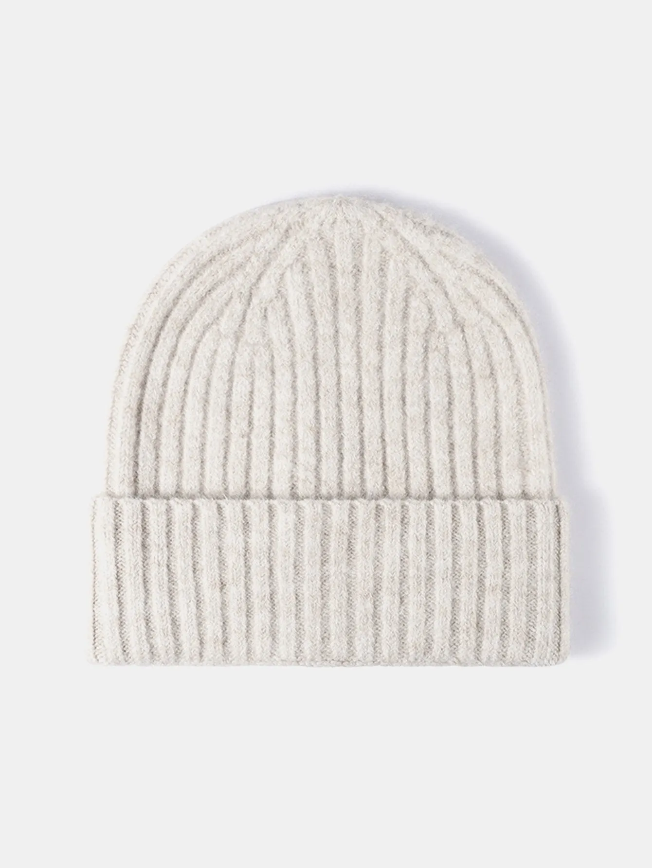 Faux Wool Warm Stripe Knit Beanie Hat
