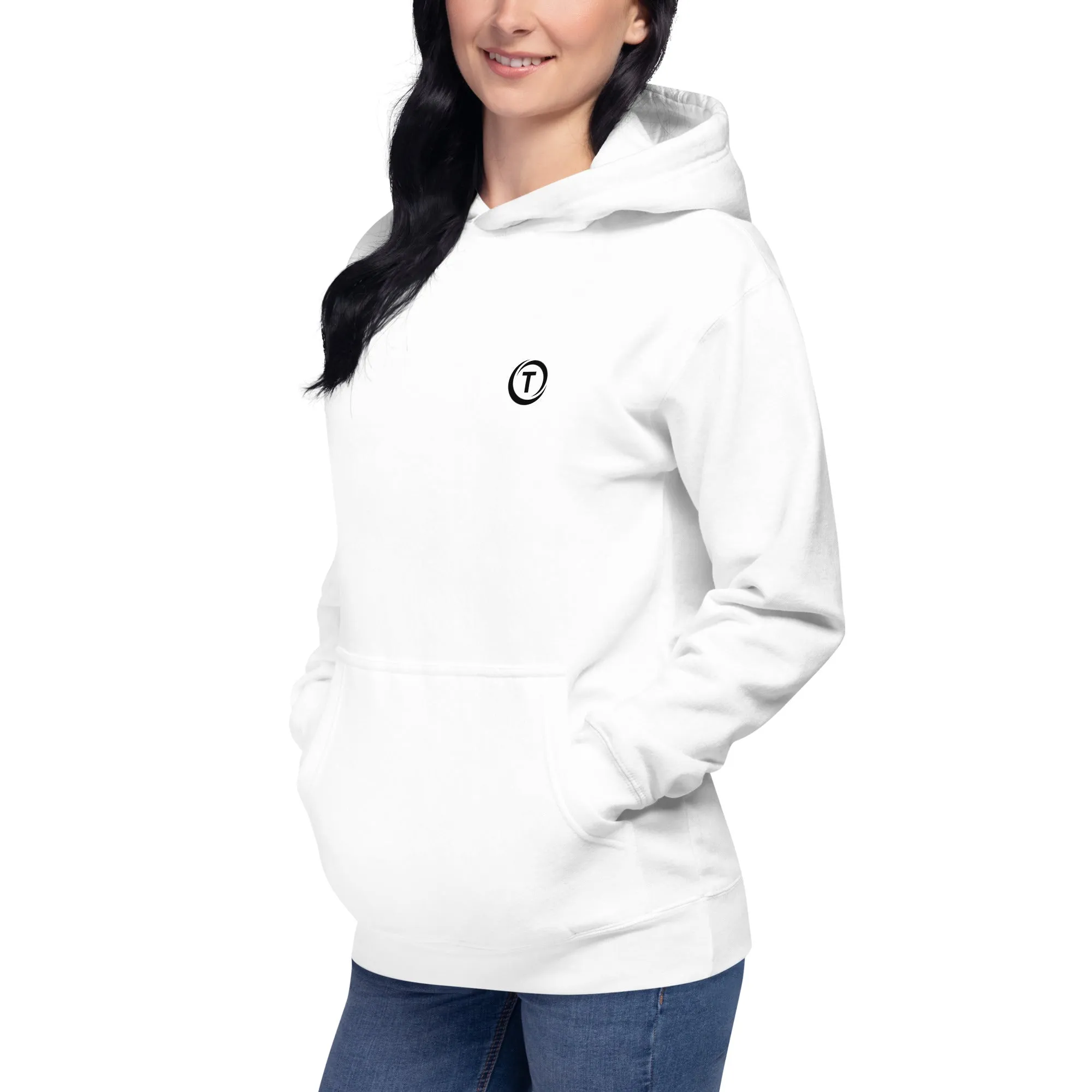Soft Cotton and Polyester Hoodie - White - TLWC Logo
