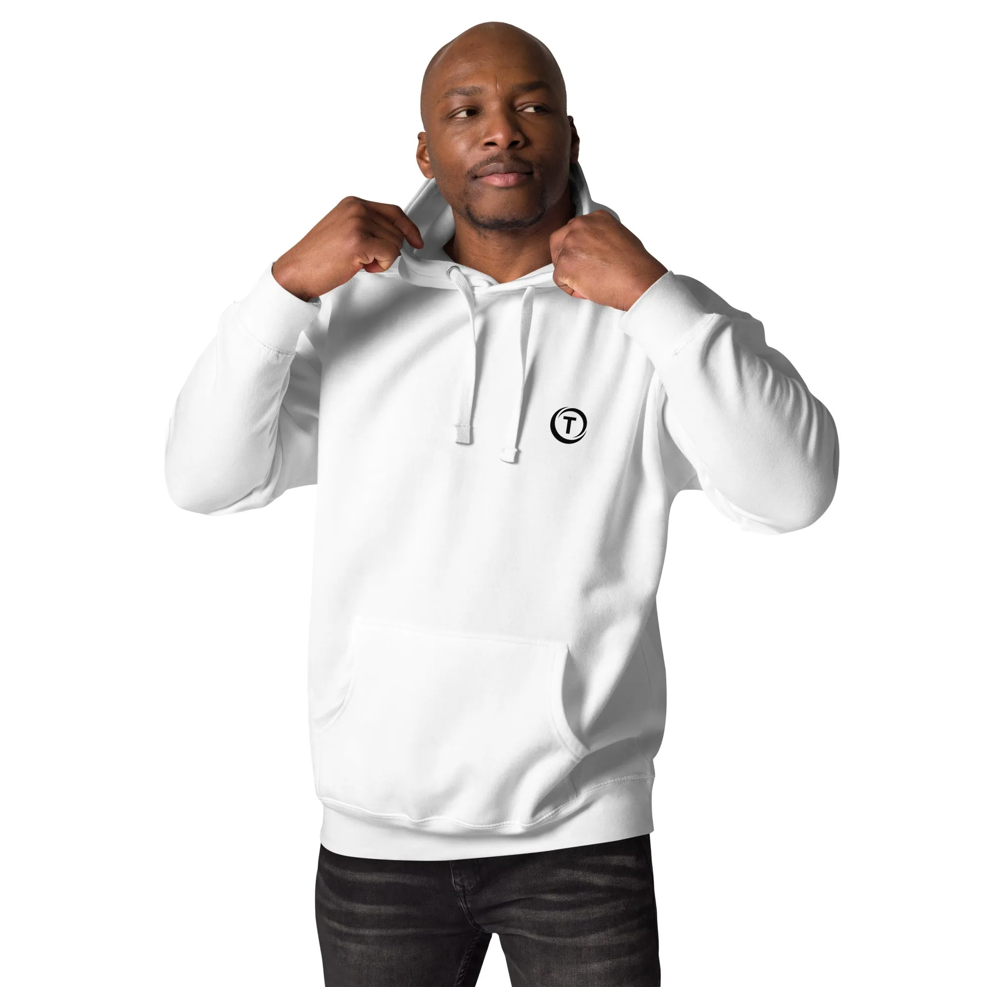Soft Cotton and Polyester Hoodie - White - TLWC Logo
