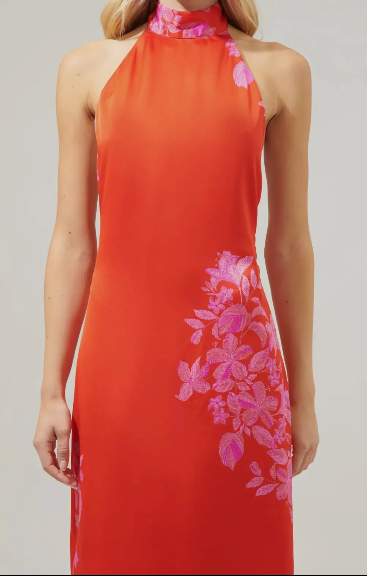 Viola Floral Halter Dress